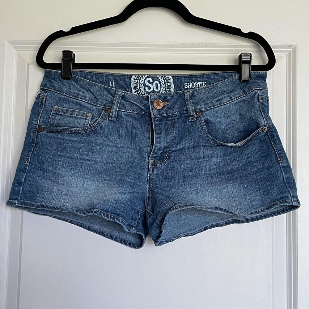SO shortie denim shorts size 11